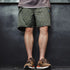 Retro Raindrop Camo Print Shorts – Functional Straight Fit Casual Summer Pants